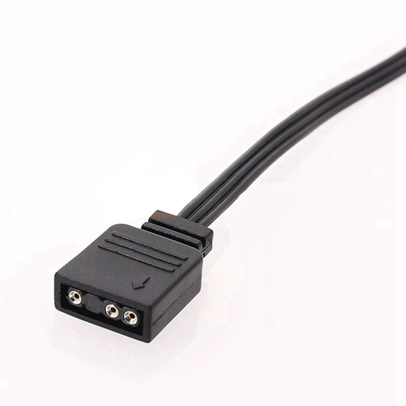 Cable adaptador para Corsair, conector RGB de 4 pines a ARGB estándar de 3 pines y 5V, 5 piezas, 25cm