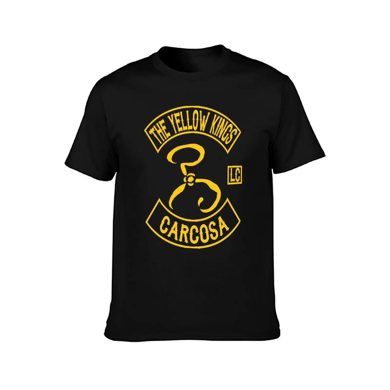 The Yellow Kings Motorcycle Club - Carcosa Chapter T-Shirt, Summer Casual Cotton Tee, Oversized Streetwear Tops, 100% Cotton