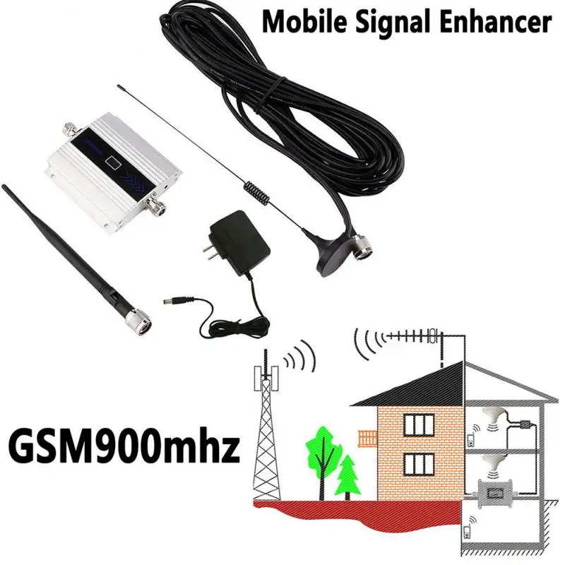 New 2G 3G 4G Signal Amplifier GSM 900Mhz 4G Signal Booster Cellular Amplifier GSM For Cell Phone Mobile Network Booster Repeater