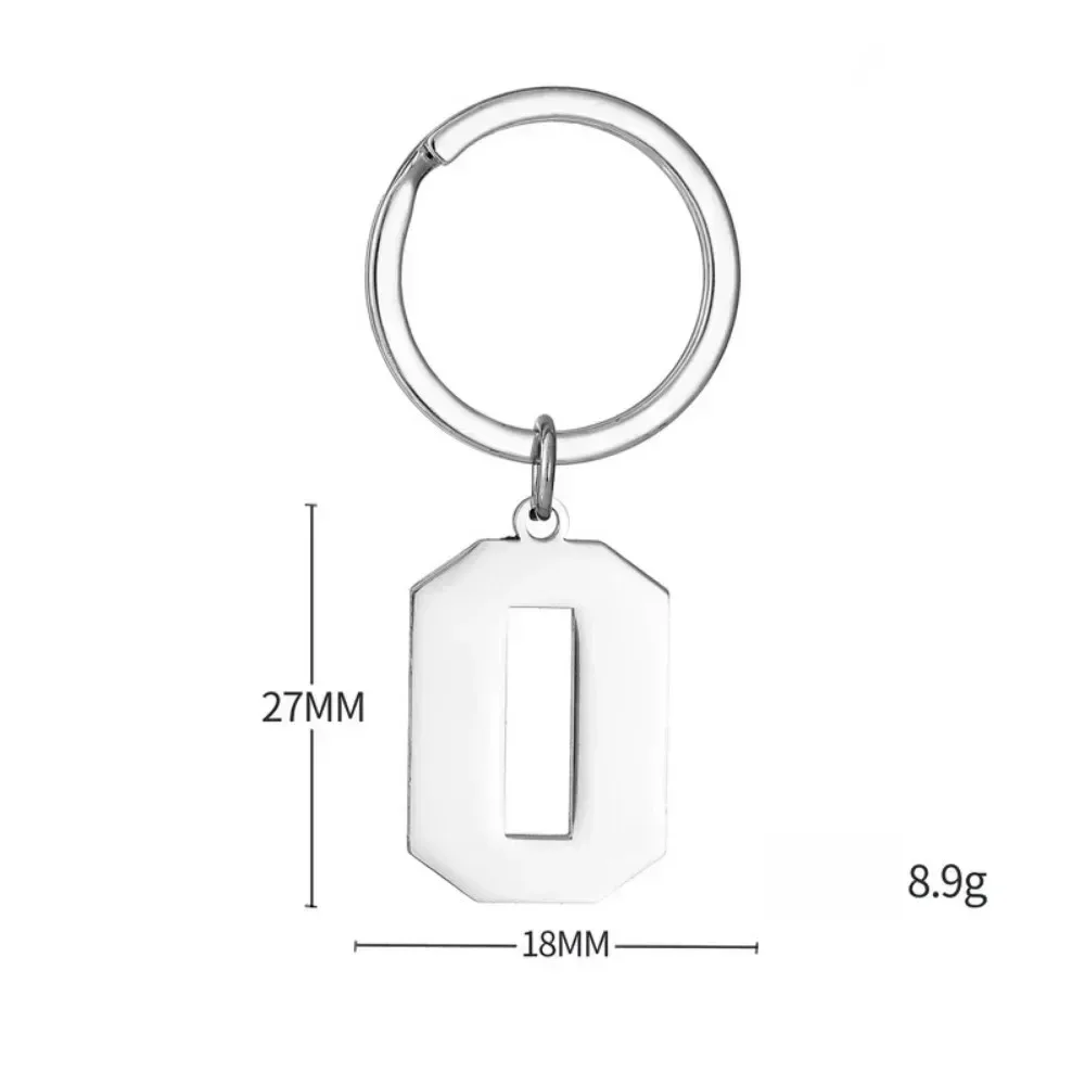0 bis 9 Digitaler Edelstahl-Schlüsselanhänger – Neues Produkt, Rucksack-Anhänger, einfacher Schlüsselring, Schnallenketten, Taschen- und Auto-Schlüsselanhänger, Geschenk – Detail 5