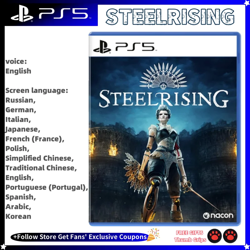 

Playstatio5 PS5 Genuine NEW Game CD Steelrising Playstation5 Game Card Ps5 Games Deal Steelrising