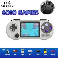 SF2000 Portable Handheld Game Console 3 Inch IPS Retro Video Game Player Built-in 6000 Games For SFC FC GBA Kid Gift AV Output