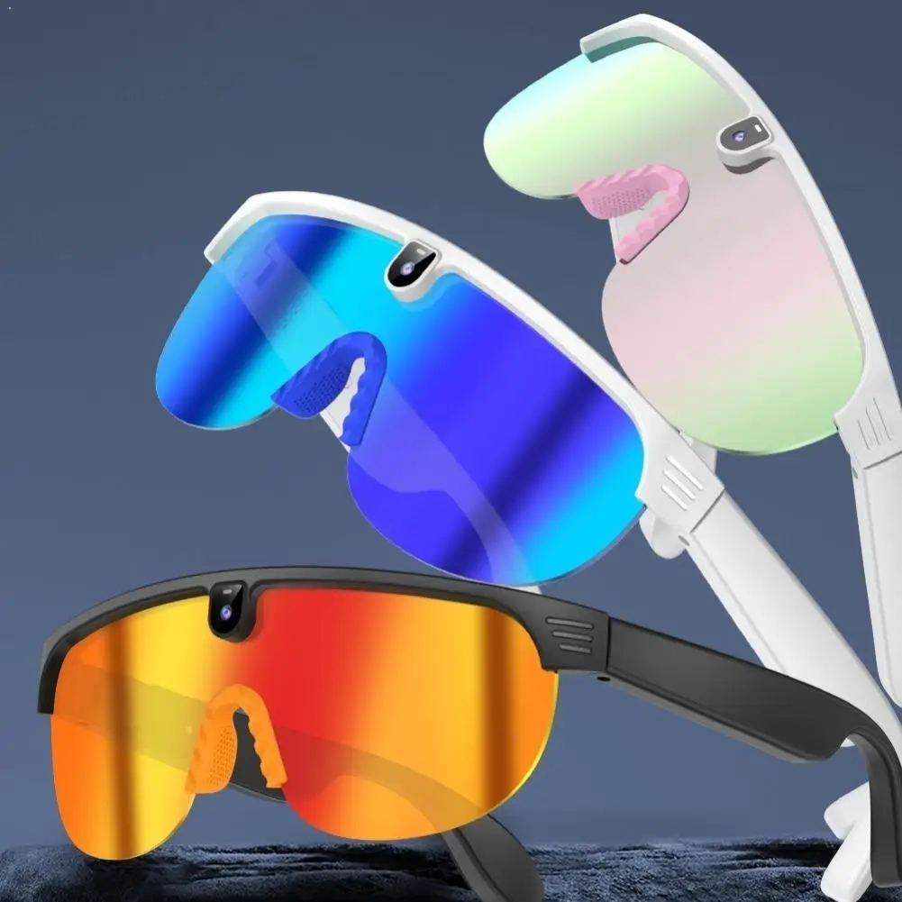 AI Smart Sports Glasses For Cycling Photo Video Translation Anti-Shake First-Person View Interchangeable Lenses