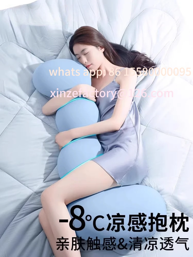 

Customizable bed long sleeping pillow