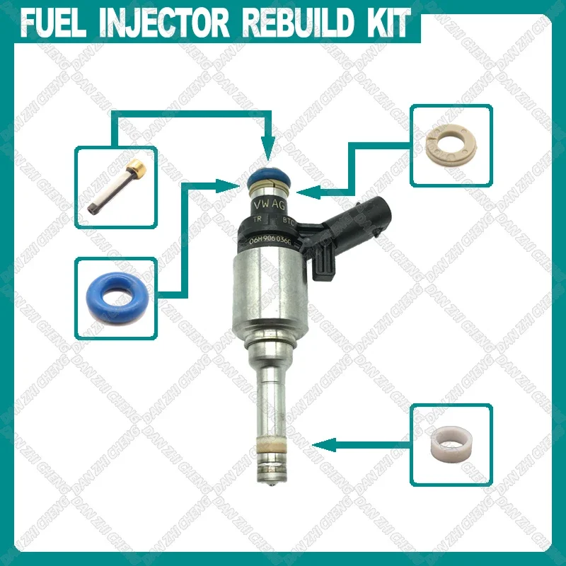 

Filters Orings Seals Grommets Fuel injector service kit filter for Audi A4 VW Jetta Golf Passat 2.0T TSI 0261500076 06H906036AB