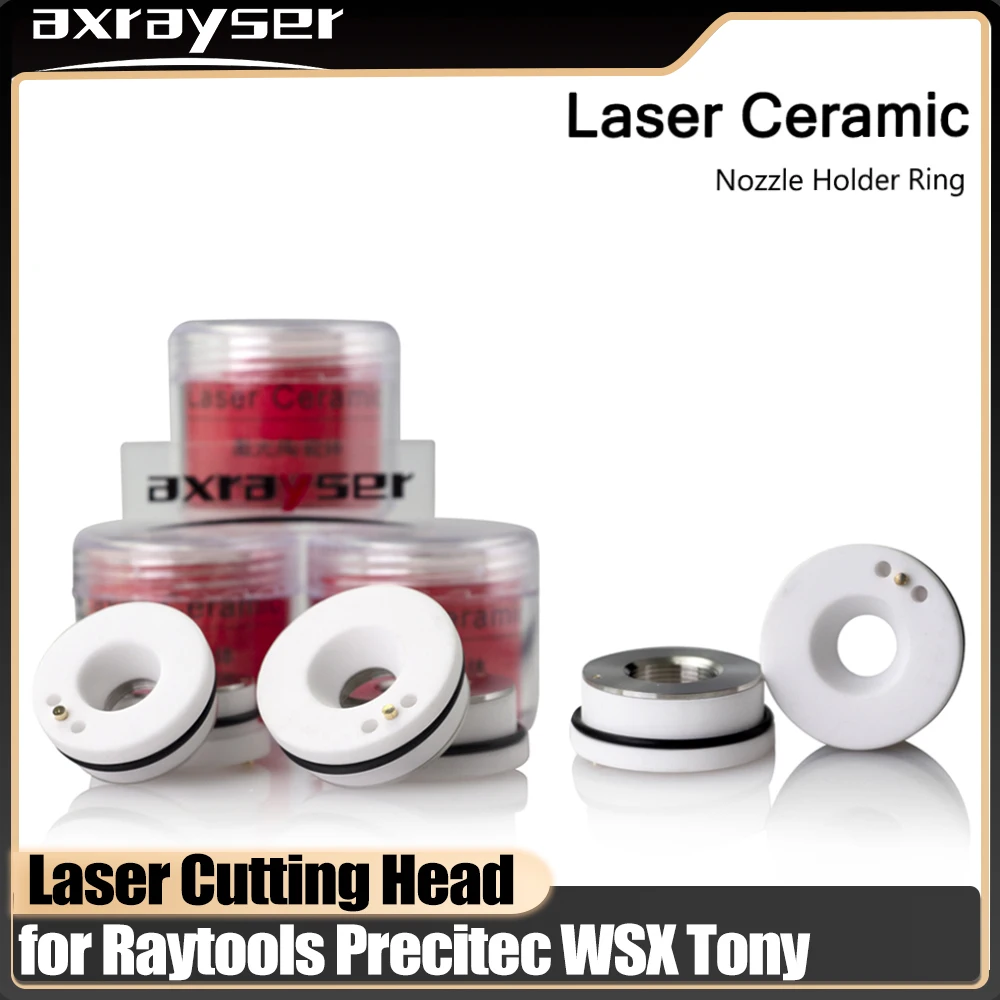 Laserowy pierścień ceramiczny do maszyny do cięcia włókien D28 32mm uchwyt dyszy OEM Precitec-KTXB Raytools-3D WSX-Mini TONY Bodor HANS Head