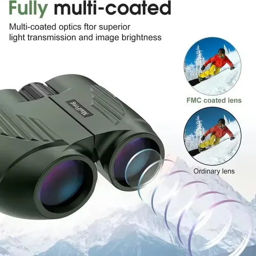 Imagen 2 del producto Binoculares 20X25 profesional HD de bolsillo impermeable telescopio de observación de Camping telescopio óptico portátil para caza al aire libre