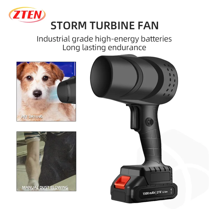 

Electric Leaf Blower/Dust High-Speed Jet Air Blowing Tool Cordless Turbo Fan Blower Violent Hair Dryer 120km/h 36000RPM