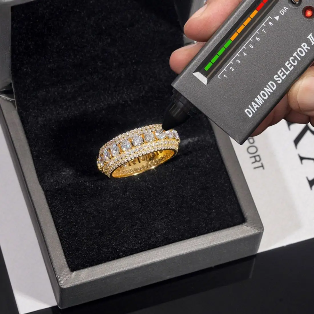 

Moissanite Diamond Ring Premium Gift 925 Silver Sterling Jewelry Moissanite Rings for Women