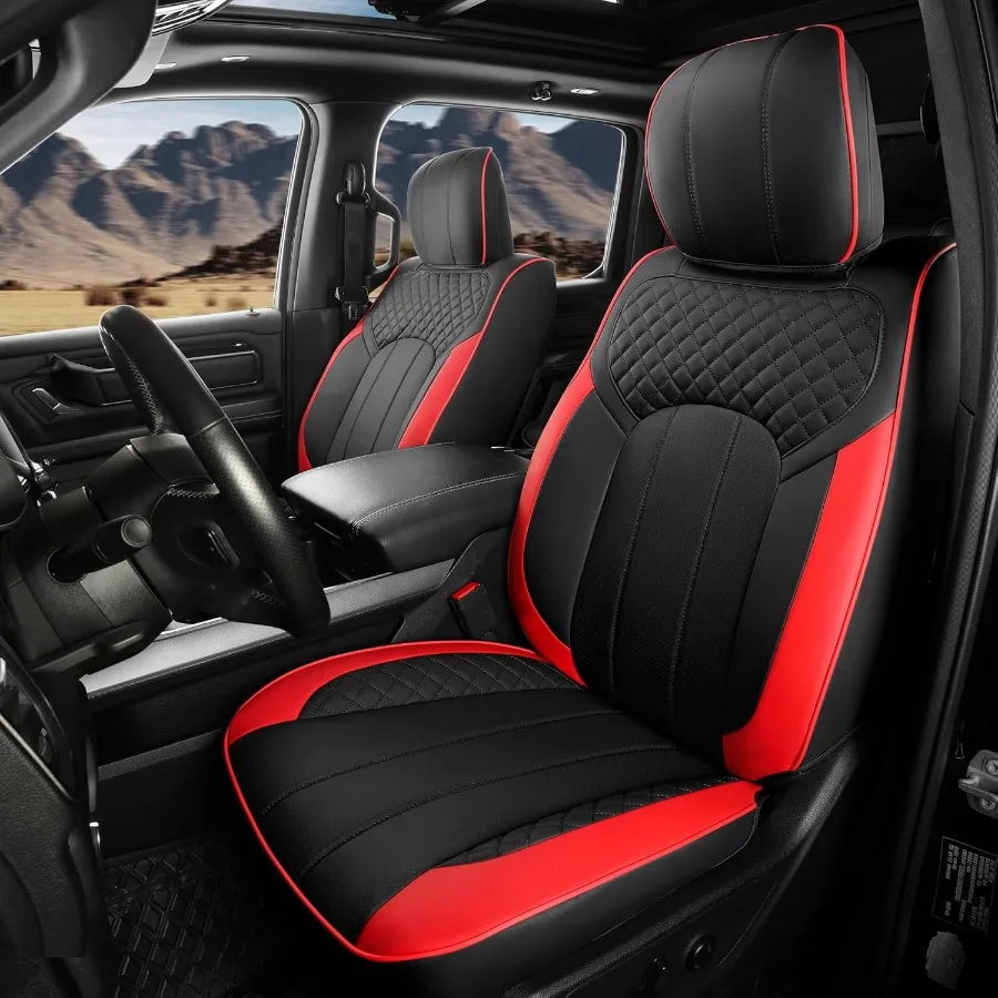 

Чехлы на сиденья для Dodge Ram 2024 2023 2022 2021 2020 2019 1500 Crew Cab, новый кожаный чехол на сиденье Limited Longhorn Rebel Larami