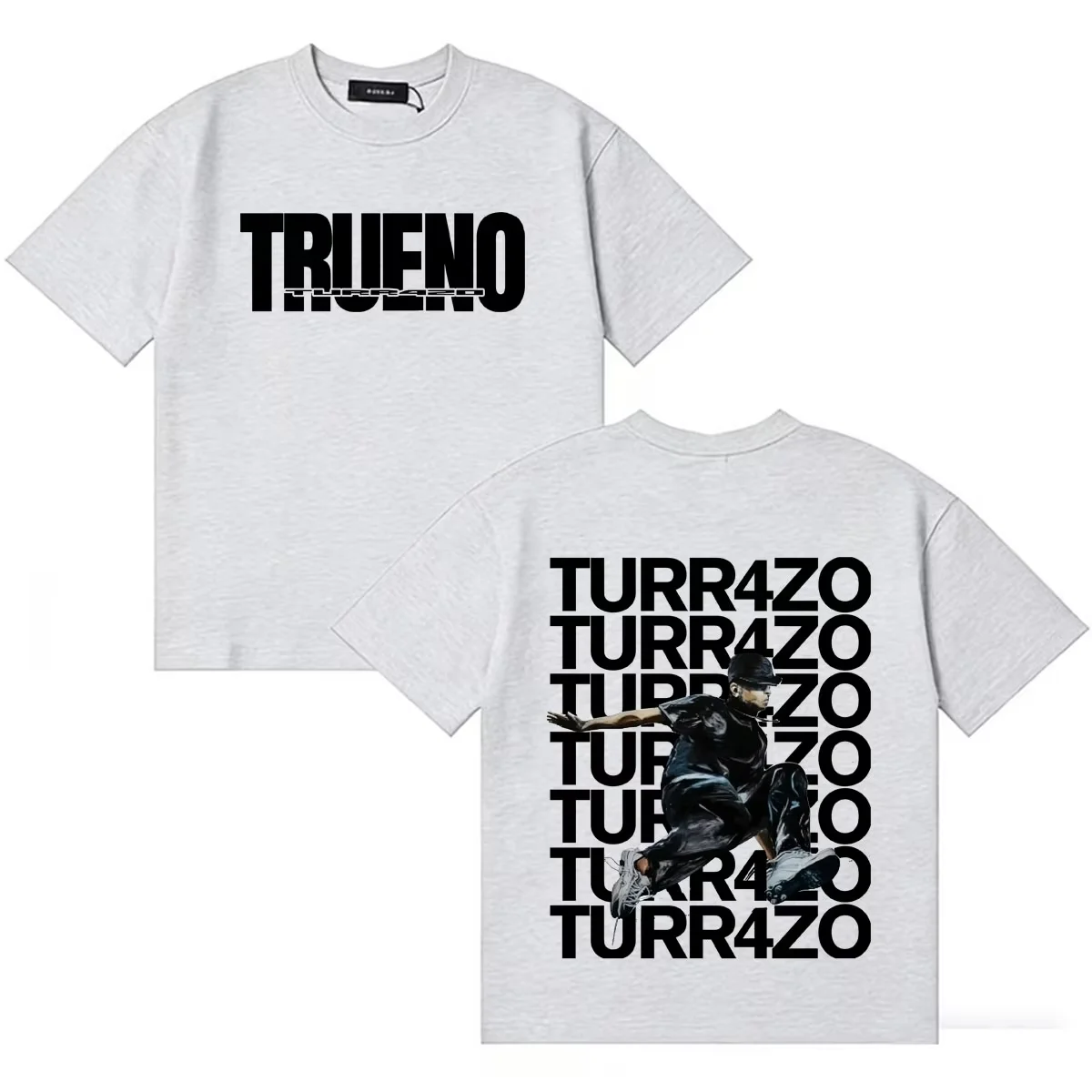 Rapper Trueno 2026 TURR4ZO Bedrucktes Merch-T-Shirt aus Baumwolle, Unisex für Männer und Frauen, Y2k Hip Hop Beliebtes T-Shirt, Streetwear – Detail 7