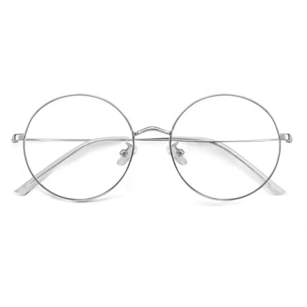 Anime Dandadan Ken Takakura Okarun Cosplay Glasses Round Metal Frame Glass Eyewear Accessories Prop Unisex