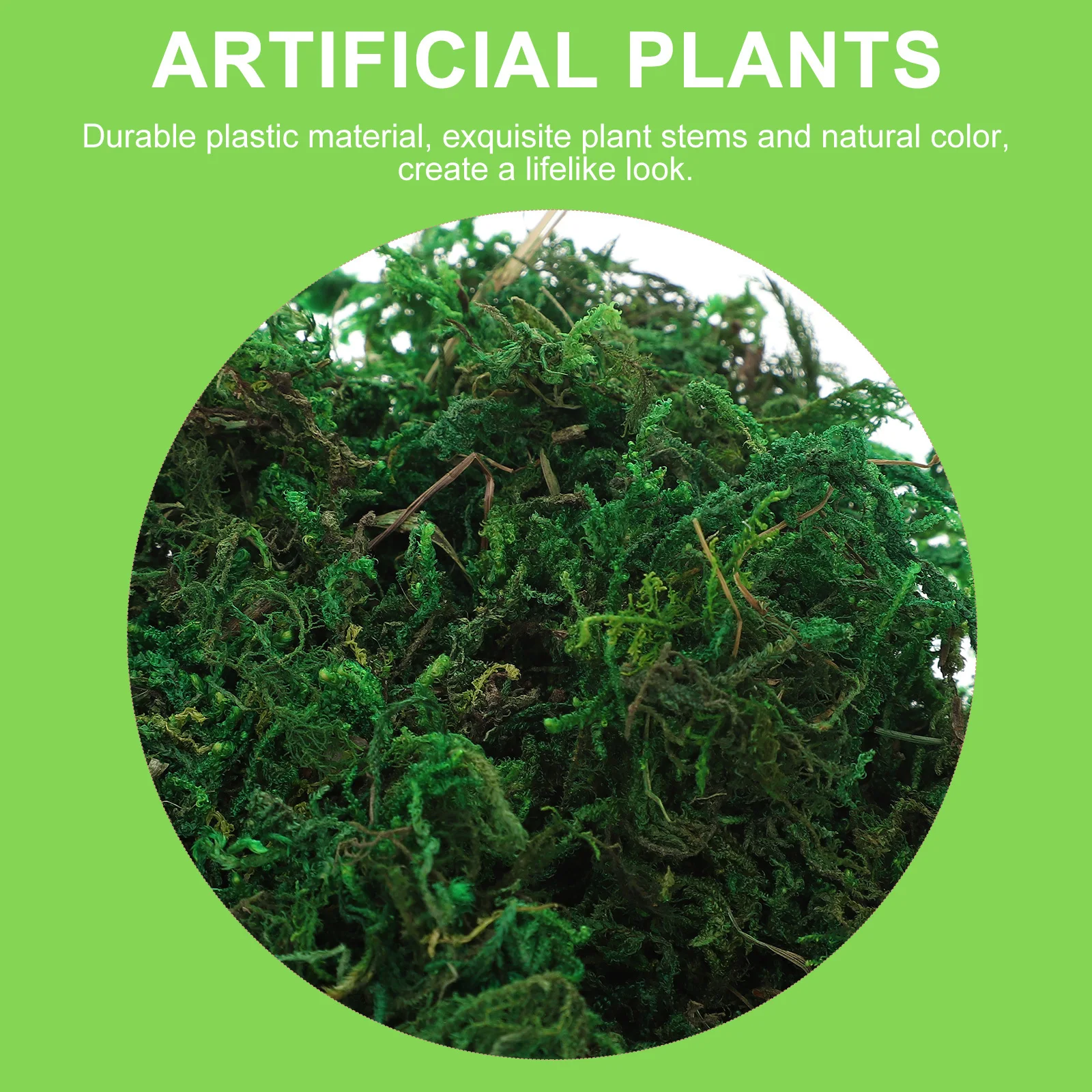 

20g Small Pack Faux Moss Artificial Plants for Indoor Outdoor Decor Exquisite Workmanship Natural Color Perfect for Bonsai