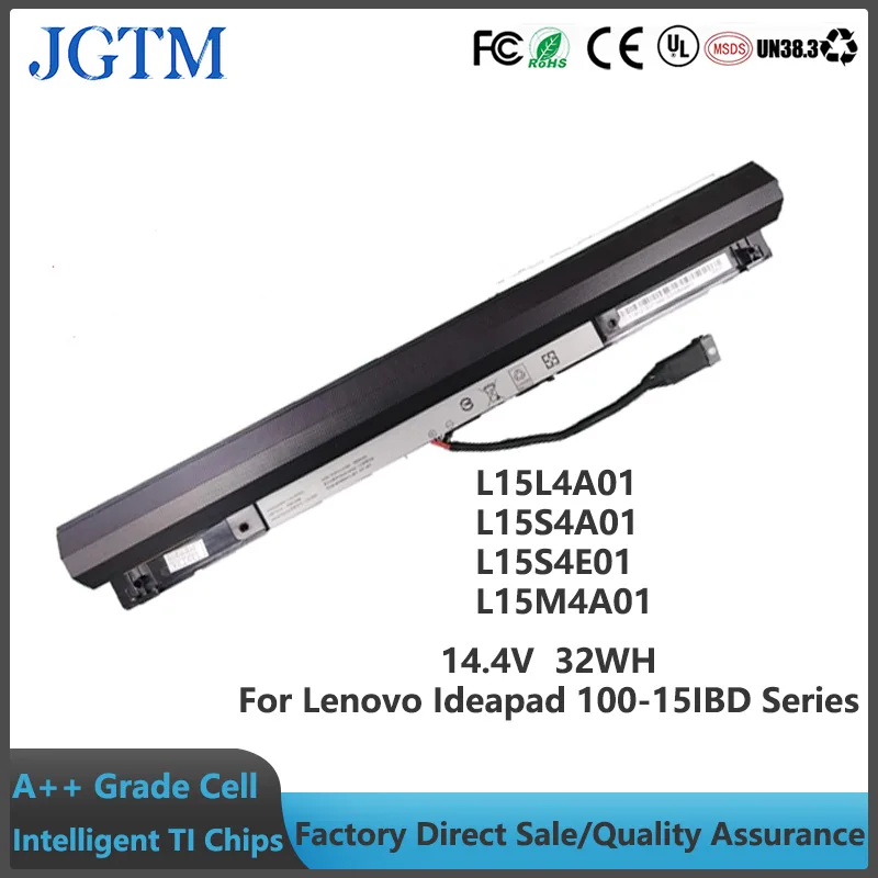 

JGTM L15S4A01 L15L4A01 L15S4E01 L15M4A01 14.4V 32Wh Replacement Battery for Lenovo Ideapad 100-14IBD 100-15IBD 100 80QQ V4400