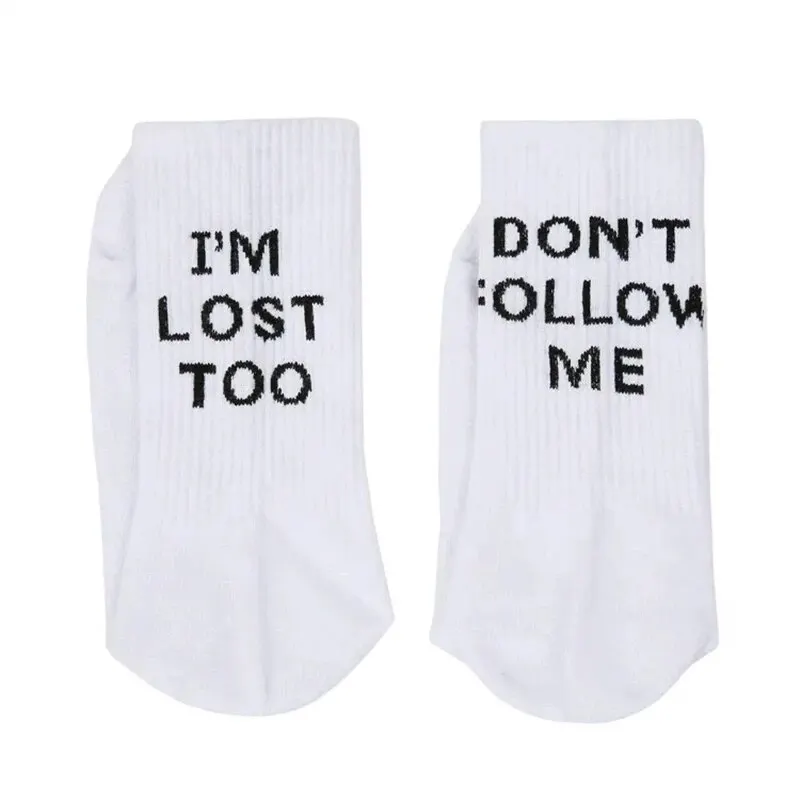 Fashion Funny Socks Streetwear Women Harajuku Meias Femme 2020 Hot Happy Letter Casual Cute Novelty Pattern Meia Harry Sock