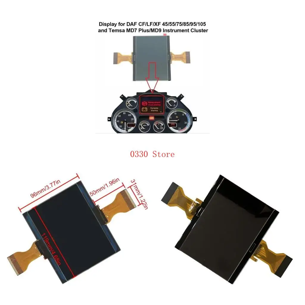 

Precisions Vehicle LCD Screen Upgrades for Professional DAF XF 45 Use