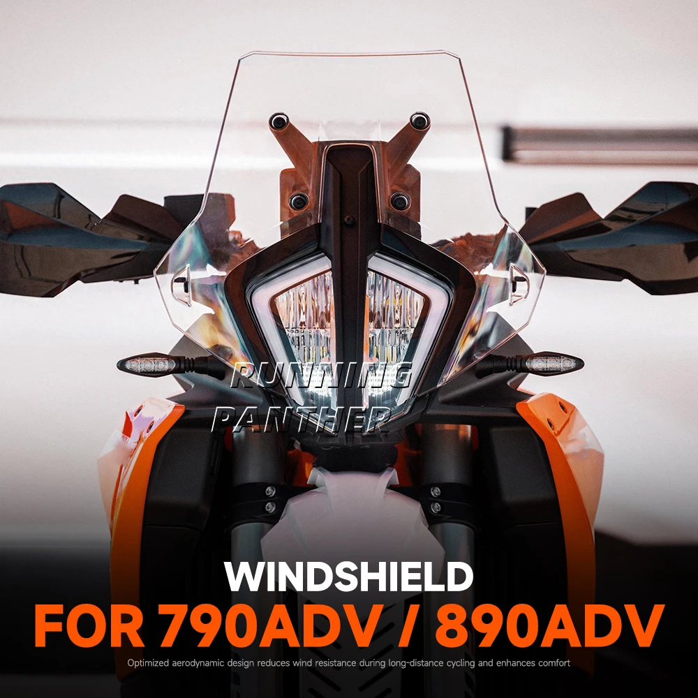 Für 890 790 ADV Adventure R Rally 2023-2025 Motorrad Acryl Rally Windschutzscheibe Windabweiser Bildschirm Schild Windschutzscheibe Visier – Detail 1