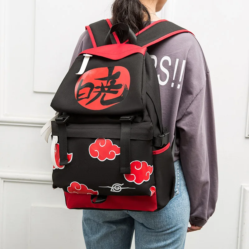 Mochila impermeable de Naruto para estudiantes, Bolsa Escolar informal con dibujos animados de Anime Shinobu Akira, transpirable, resistente al desgaste