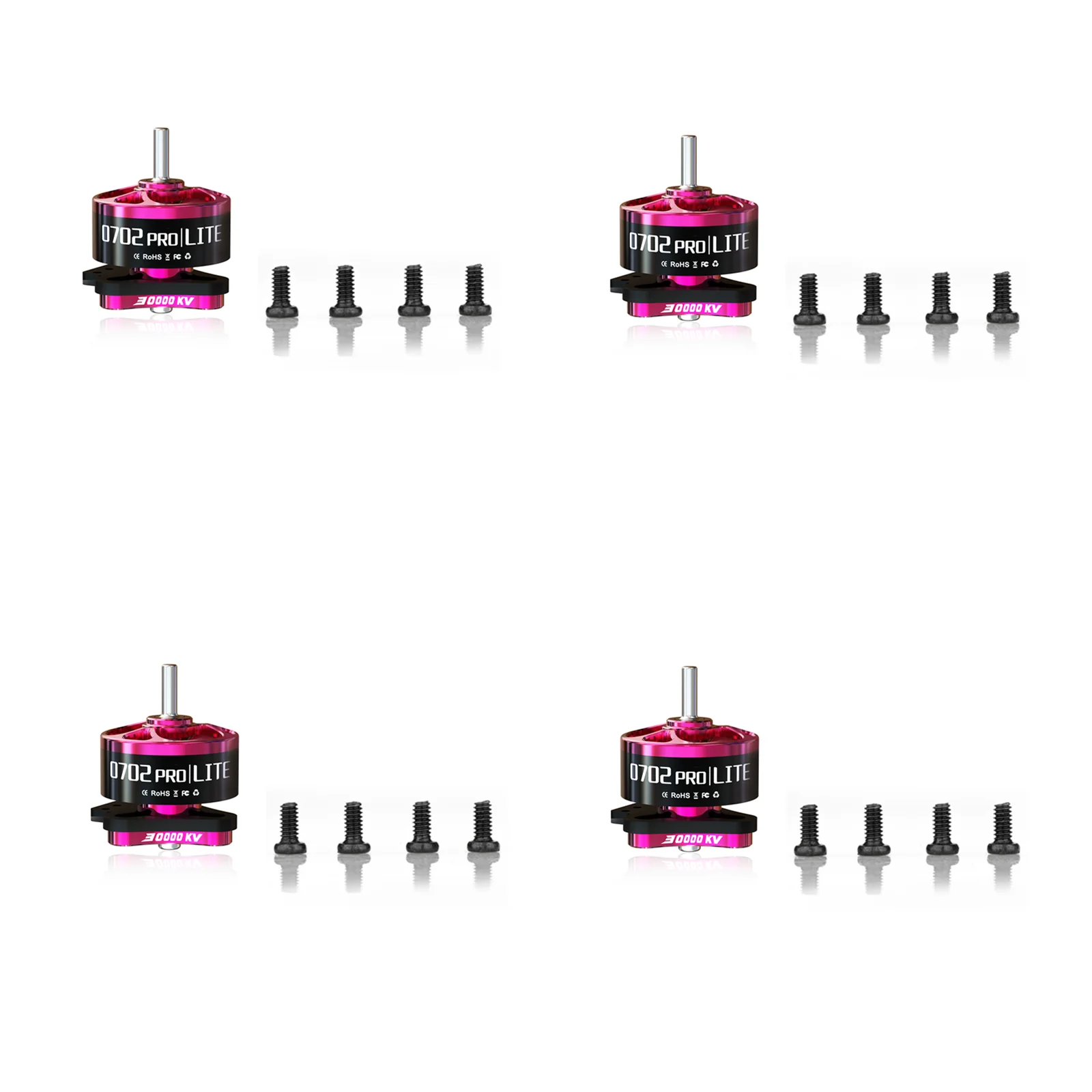 

4Pcs VCI 0702PRO-LT 23000KV/27000KV/30000KV Ultralight Upgraded Micro Brushless Motor for FPV Drone