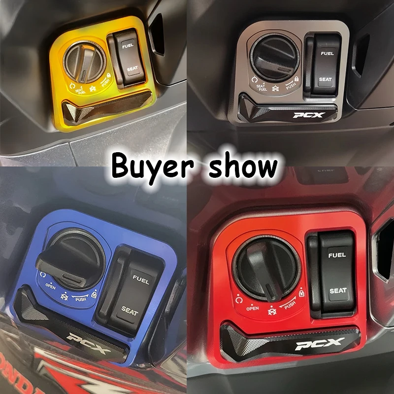 

PCX 160 Accessories CNC Ignition Switch Cover CNC Electric Door Lock Button Cover Protector For HONDA PCX125 PCX160 2021-2024