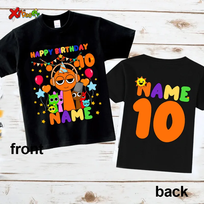 

10th Birthday Boy Shirt Game Outfit Gammer Tshirt Kids Matching Outfit T Shirt Personalized Name Kids Personalize Shirt Kids