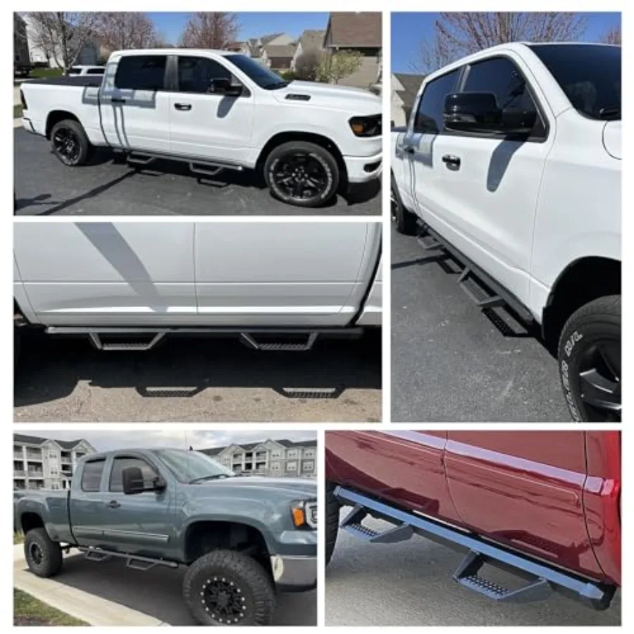 Treeplanken compatibel met voertuig 20152025 Ford F150 SuperCrew Cab met 4 fullSize deuren 4,7 inch Drop Down Side Steps F