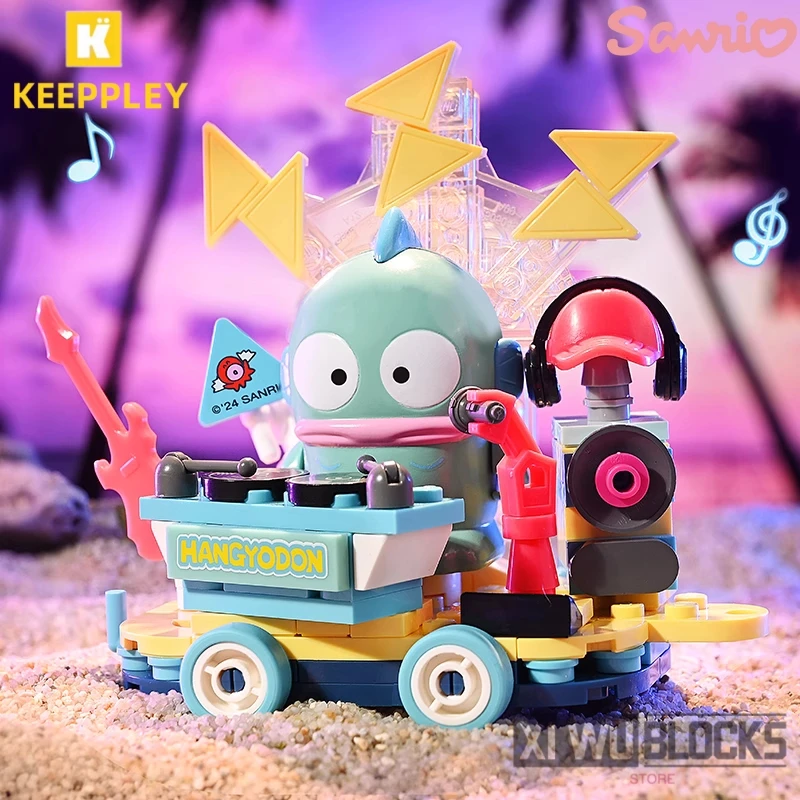

Keeppley Sanrio поплавок парад строительный блок Kuromi Hangyodon Hello Kitty Pochacco игрушка в сборе модель украшение подарок