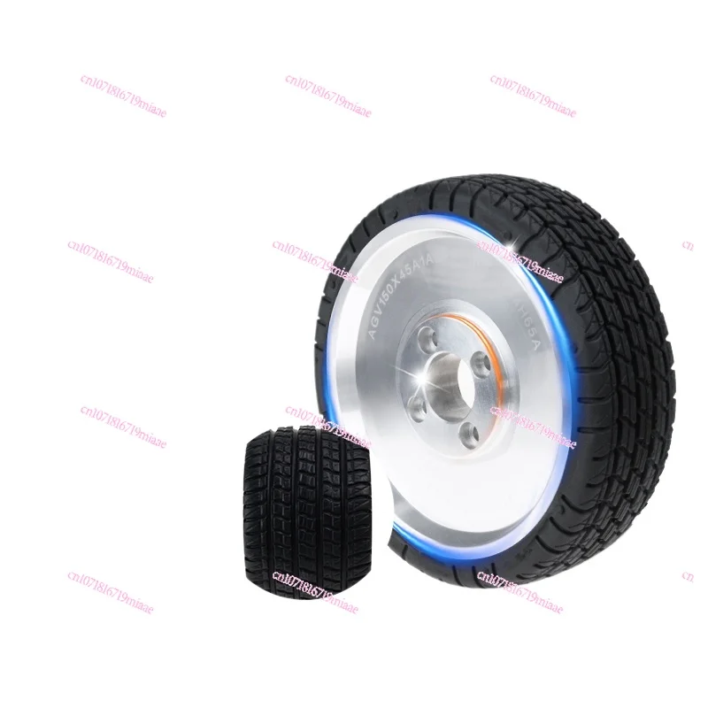 

Smart Drive Rubber Grip Anti-Skid Casters AGV Robot Wear-Resistant Mute Pattern 150*45