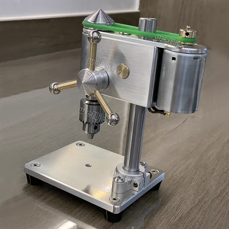 Precision Micro Bench Drill, Mini Drilling Machine with Speed Adjustable & Power Adapter for Watch/Jewelry/Model Repair 100-240V