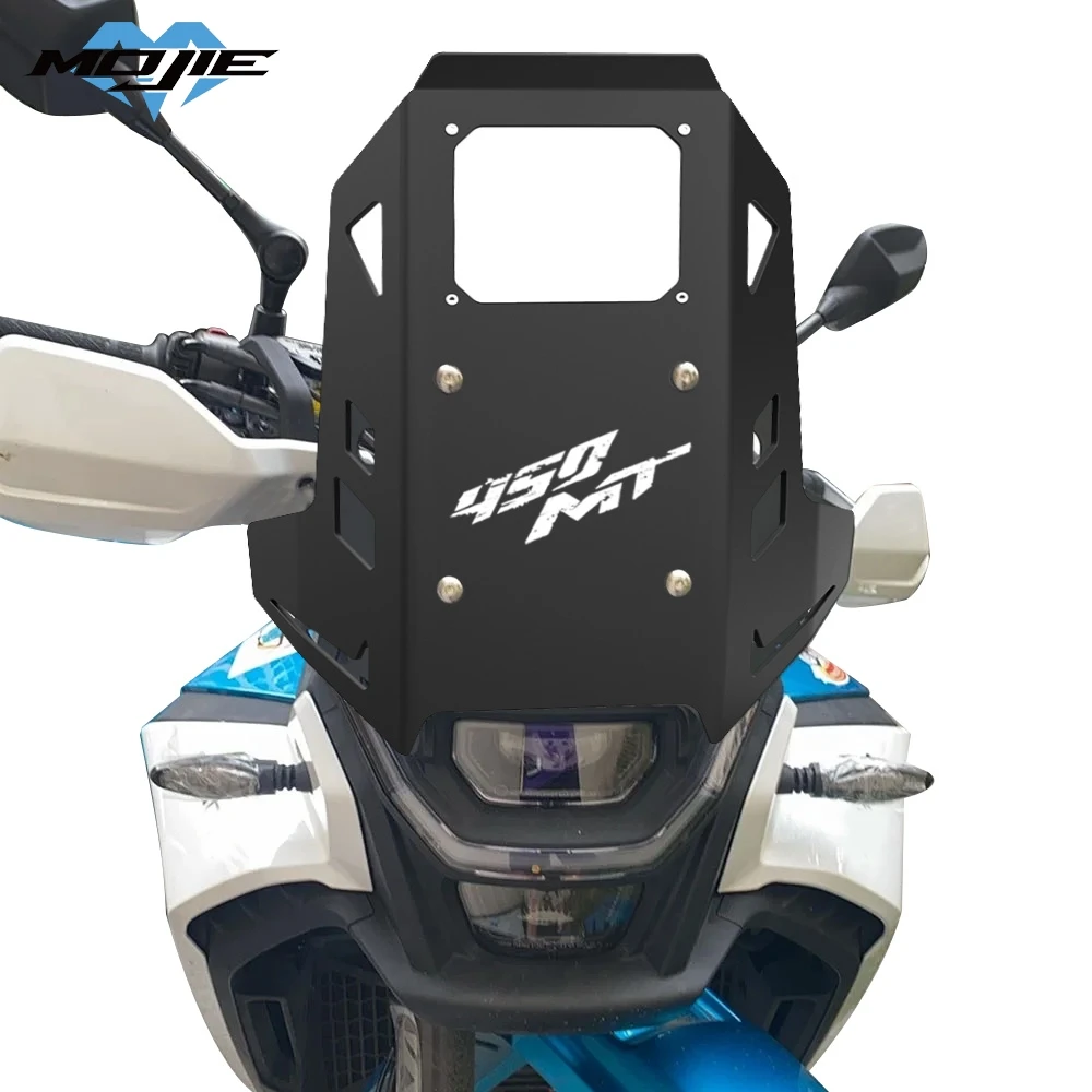 For CFMOTO 450MT MT450 2024-2025-2026 Motorcycle Windshield Windscreen Accessories Aluminum Front Wind Deflector Guard 450 MT