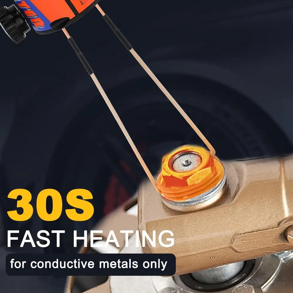 1000W 110V Portable Magnetic Induction Heater Kit Bolt Removal Tool Rusty Screw Removal Gear Pulley Bearing Heating Kit with LED