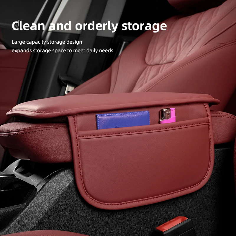 Car Armrest Mat Center Console Leather Protection Cushion For DS SPIRIT DS4S DS5 5LS DS3 DS4 DS6 DS7 DS9 WILD RUBIS Deesse