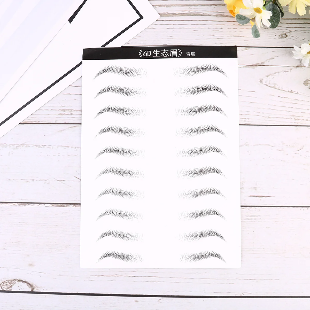 

Eyebrow Sticker Hair-Like Simulation Waterproof Long Lasting Eyebrows for Women Curved Eyebrow High Quality Natural Full Brows