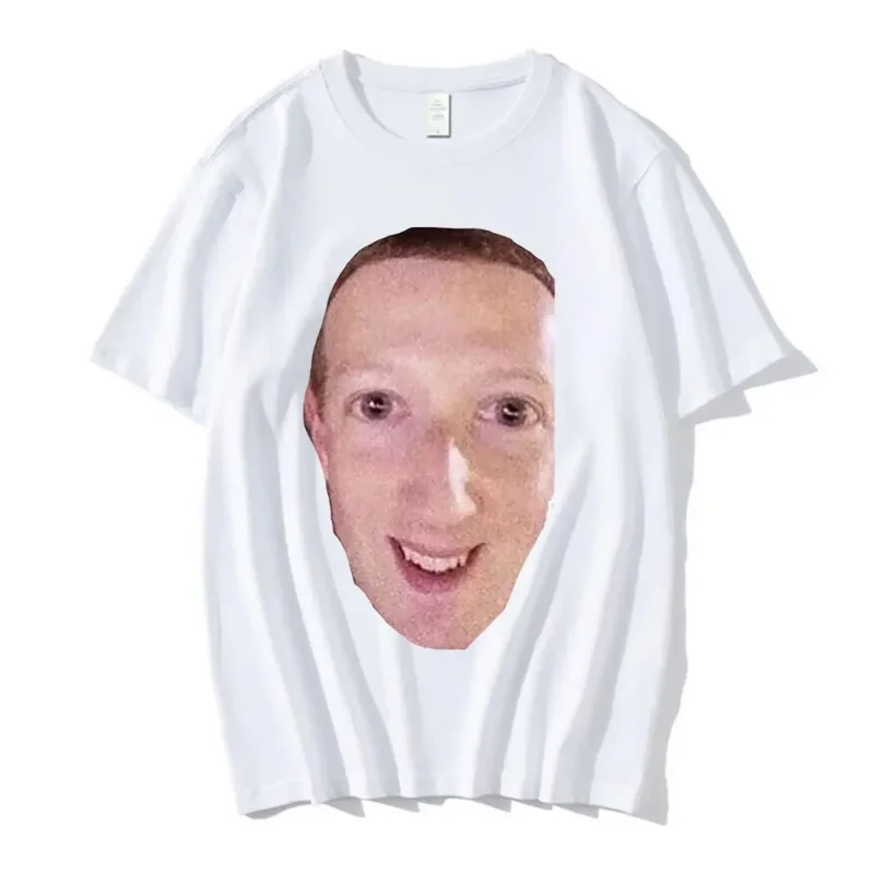 Camiseta de manga corta para mujer, ropa de calle de talla grande, con diseño de mald Zucc, Meme, Facebook, Mark, Zuckerberg