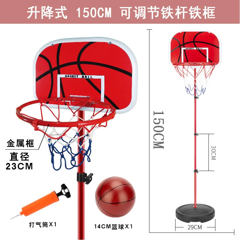 Cesta de basquete interna para crianças, cesta de bola azul móvel para meninos e meninas