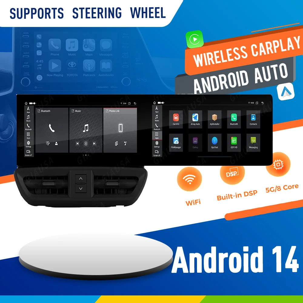 Upgraded Interactive Dual Screen Android 13 Carplay For Porsche Cayenne 2011-2017  Multimedia Video Player Car Radio GPS Navi