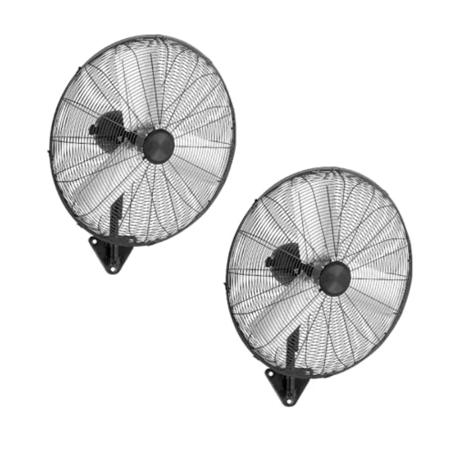 

20-дюймовый настенный вентилятор с осцилляцией, 3 скорости, 4710 CFM, промышленный металлический вентилятор с двойным шарикоподшипниковым двигателем, алюминиевые лопасти