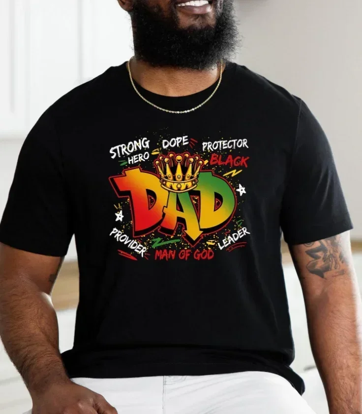 Dope Dad T-shirt Black Dad Shirt, Man of God Shirt Fathers Day Shirt Gift for Black Dad Strong Dad Shirt Juneteenth Dad Shirt