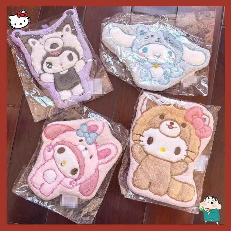 

Милое подвесное полотенце Sanrio Hello Kitty My Melody Kuromi Cinnamoroll, впитывающее, без ворса, мягкое, для ванной, кухни, для детей