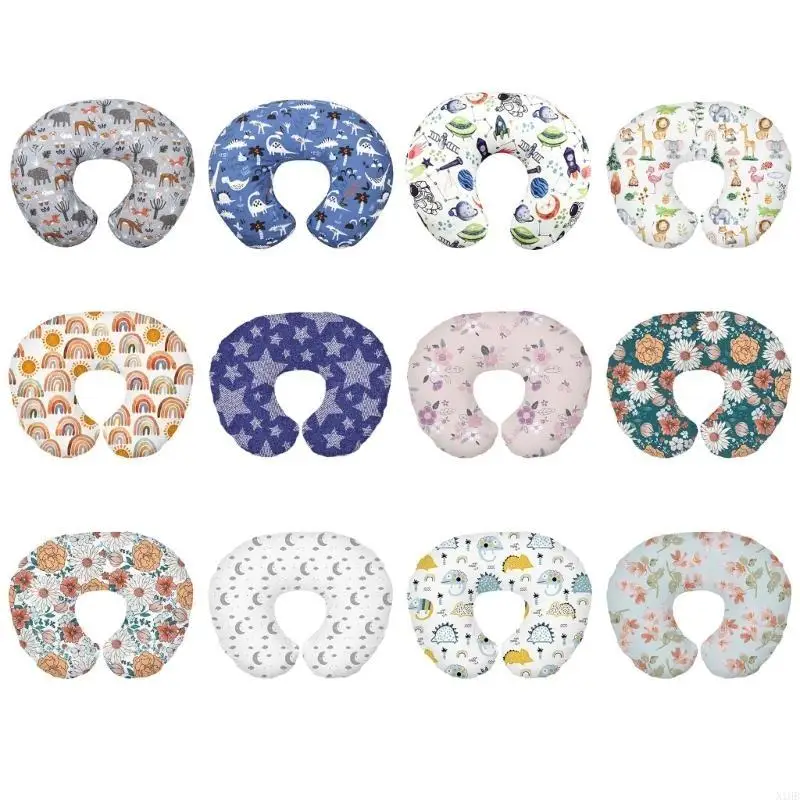Washable Nursing Pillowcase Removable Nursing Pillow Cover U Print Case