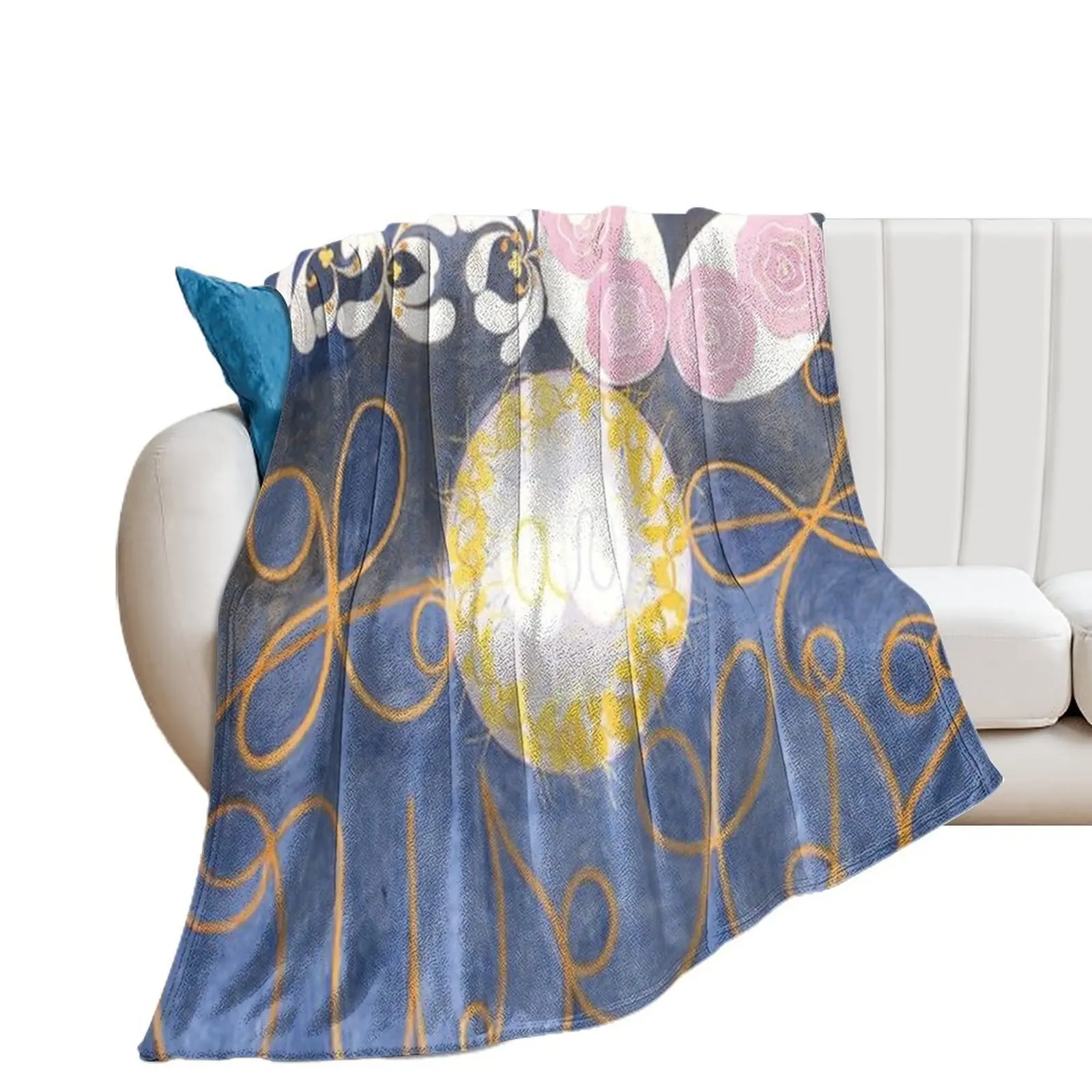 The 10 Largest by Hilma af Klint Throw Blanket Sofa Throw heavy to sleep Softest Blankets