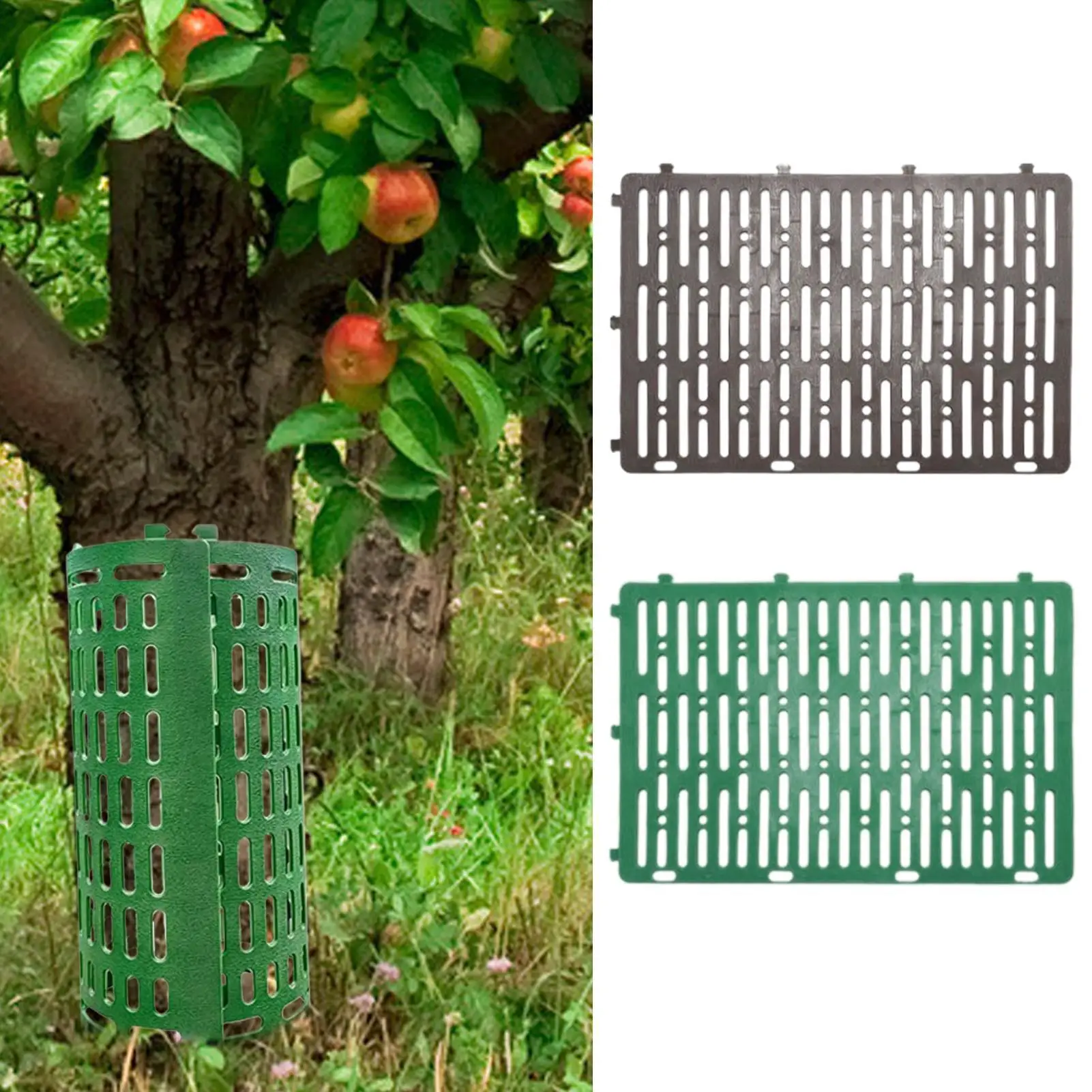 

Tree Trunk Protector Guard Plant Protection Tube 10 Pieces Breathable Weather-resistant Plant Protection Guard Protective