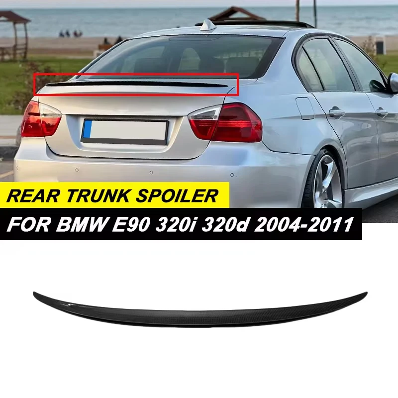 For BMW Serie 3 E90 320i 320d 2004 2006 2007 2008 2009 2010 2011 Tuning Sedan Car Rear Trunk Spoiler Wing Lip Accessories