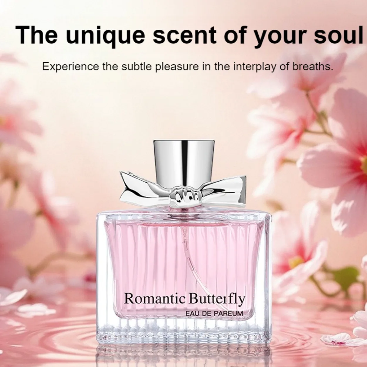 Unique Floral Haute Couture Perfume: Floral-Fruity Scent, Bow-Shaped Bottle, Eau de Parfum for Women 50ml