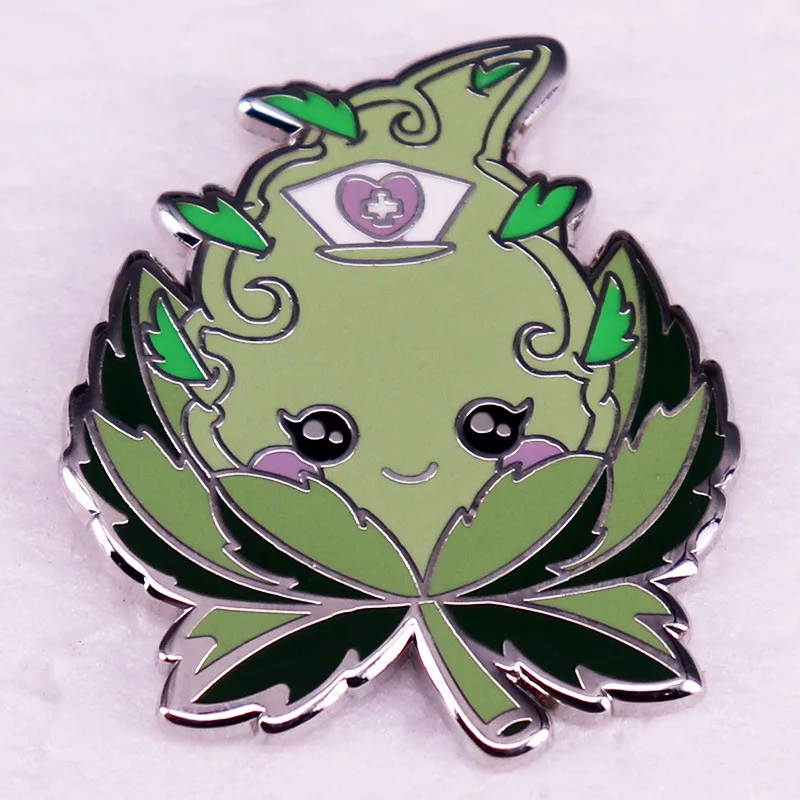 Medical Environmental Protection Brooch Cute Cabbage Shaped Enamel Badge Coat Accessories Graduation Gifts for Medical Students