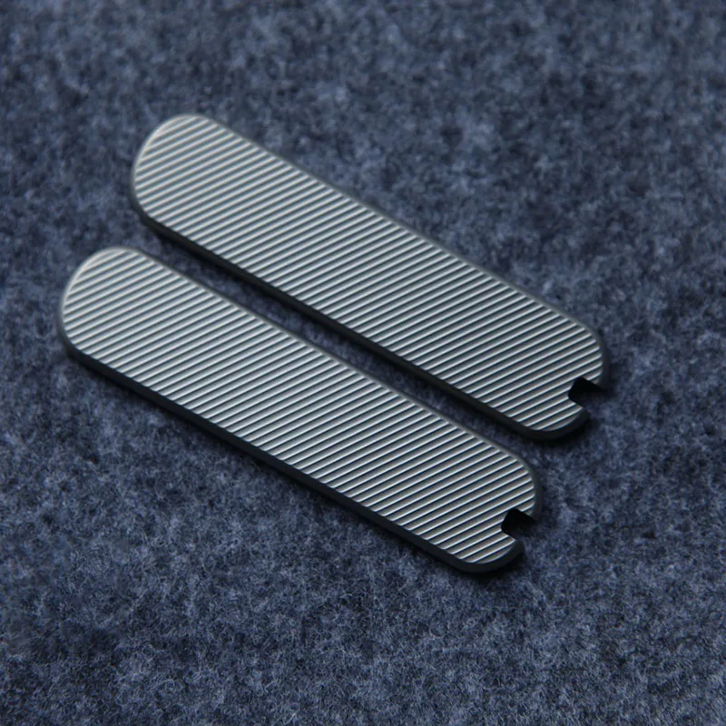 Imagem -06 - Tipos Tc4 Titanium Alloy Knife Handle Patches Escalas para 65 mm Victorinox Swiss Army Facas Nailclip Executivo 81 Futuro Mundo 9