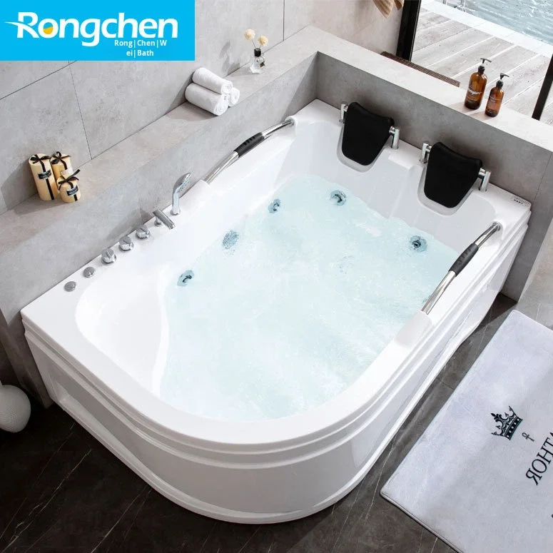 *& Bathroom Surfing Whirlpool Massage Independent Triangular Fan-shaped Acrylic Indoor Apartment Couple Double Adult Hotel Batht