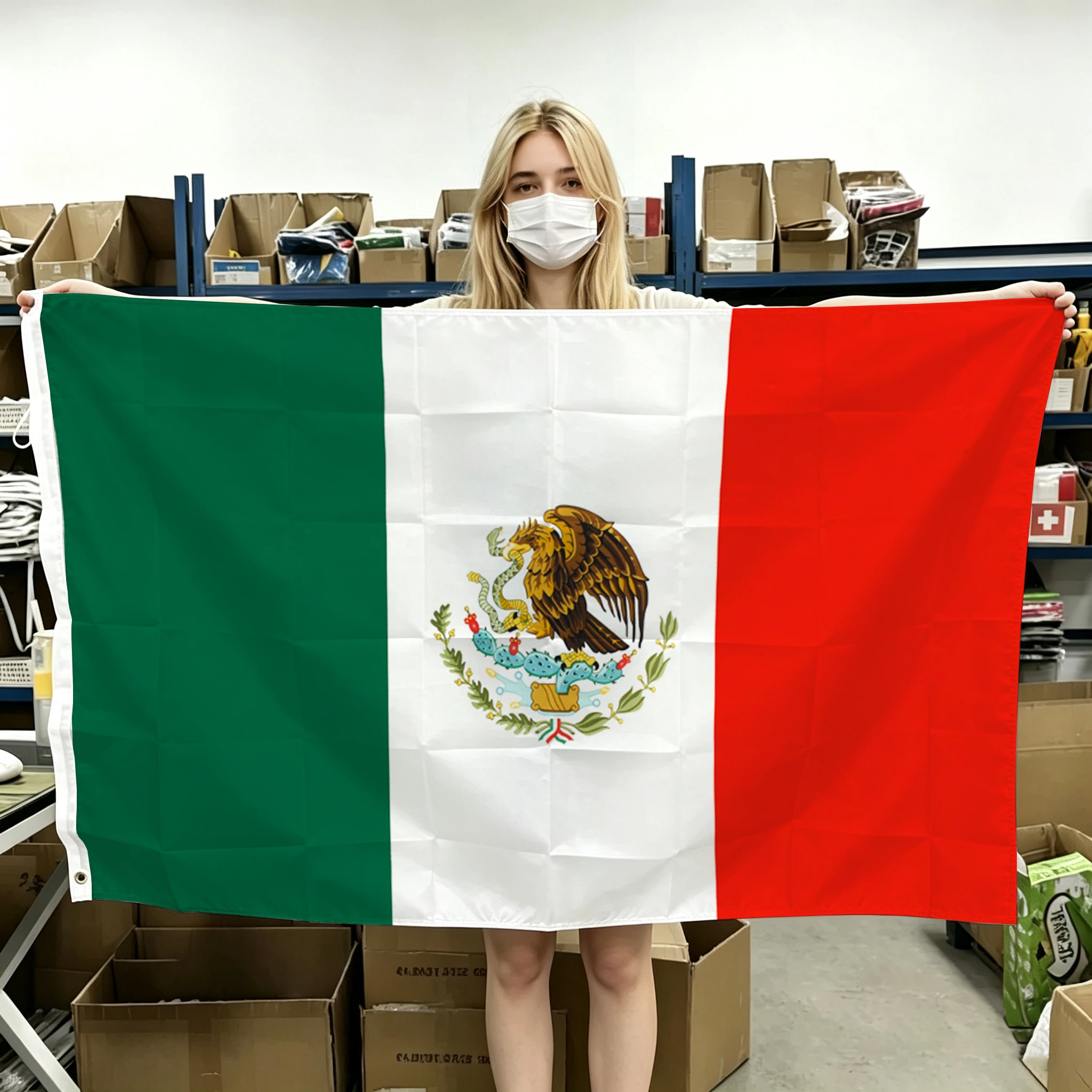 60x90cm 90x150cm 120x180cm Mexico Flag Mex Mx Mexican National Tapestry Polyester Banner With Brass Grommets For Wall Decor