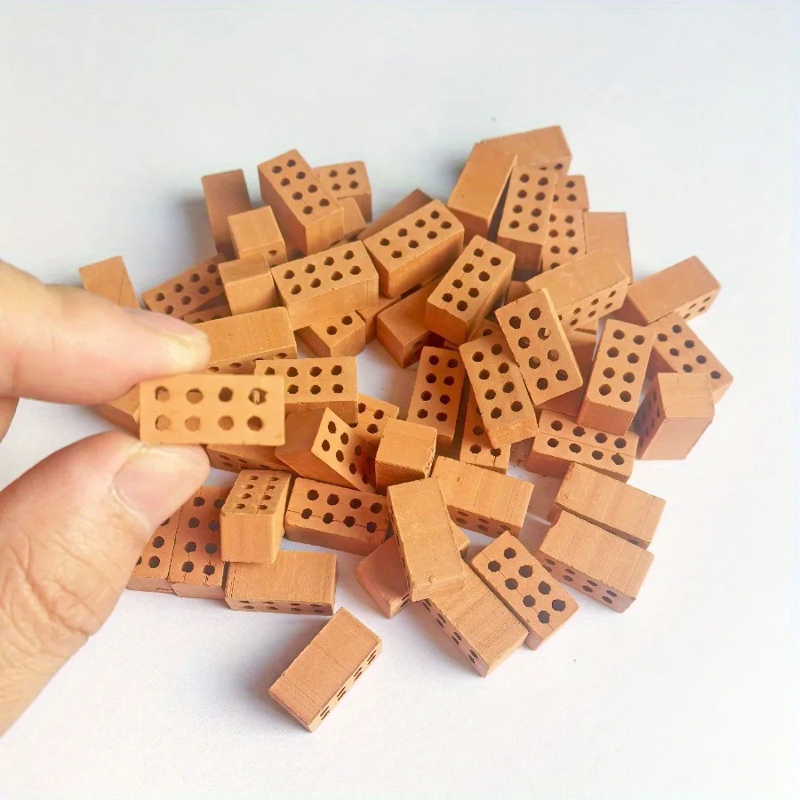 50 \ 100 قطعة من الطوب الصغير الحرف المصغرة الاصطناعية اليدوية تخطيط الديكور الطين رمل الجدار-اليدوية ميسون لتقوم بها بنفسك منزل Buildi