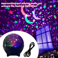 RGB Night Lights LED Projector Light Starry Moon Galaxy Projection Lamp 5V USB for Kids Present Christmas Gift Room Decorations 4
